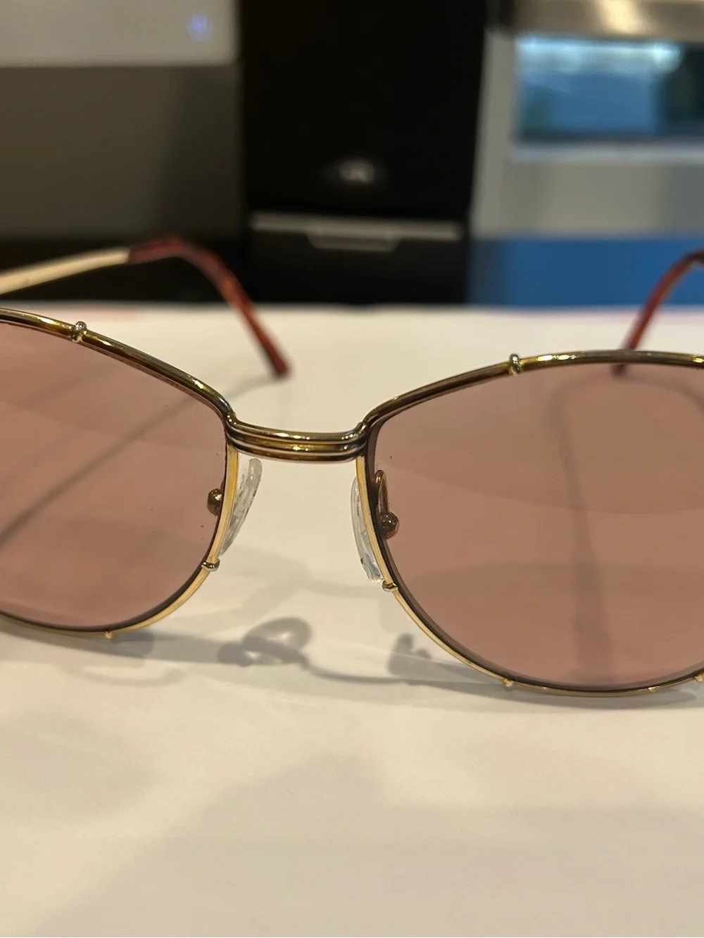Christain Dior Gold Frames